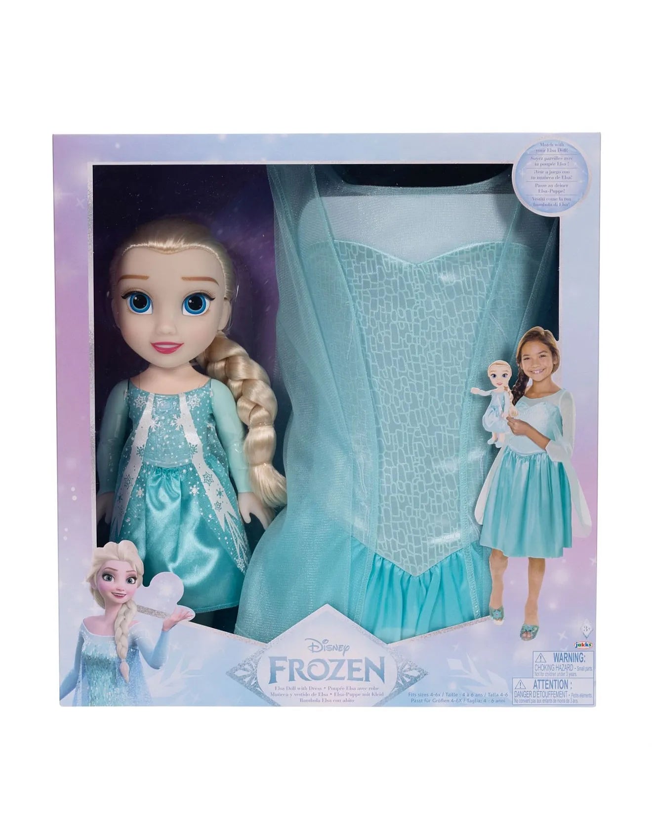 DISNEY PRINCESS / muñeca y disfraz para niña