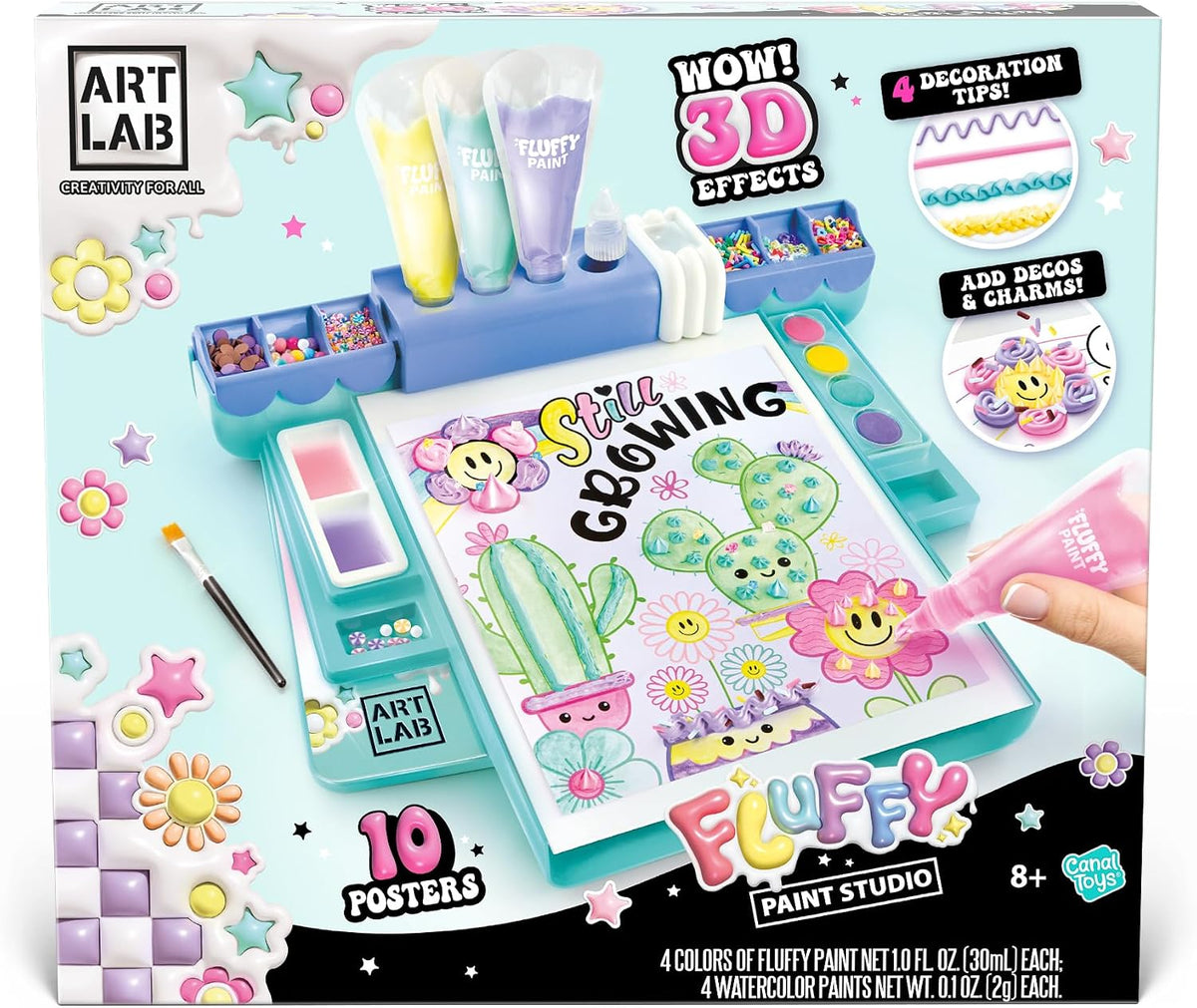 Art Lab Fluffy Paint Studio – 3D Painting Set for Kids