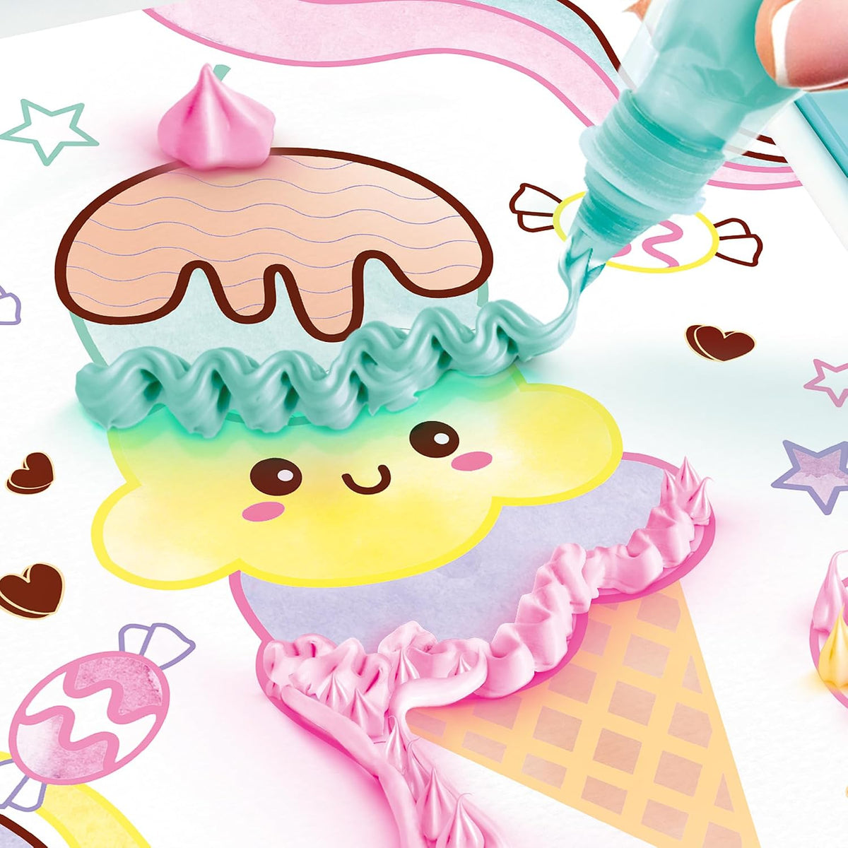 Art Lab Fluffy Paint Studio – 3D Painting Set for Kids