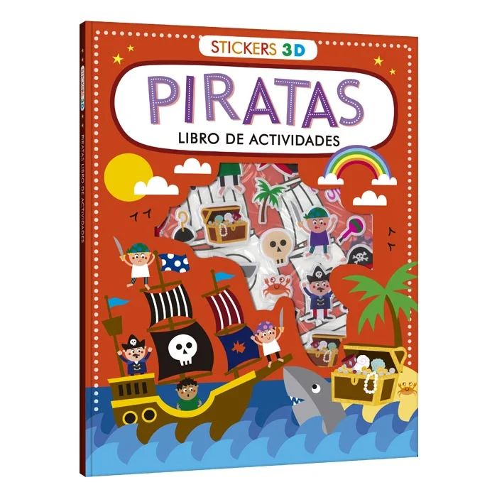Libro de actividades con stickers 3D