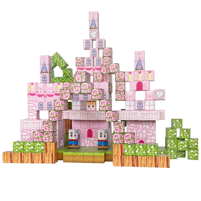 Cubos magnéticos castillo/princesa