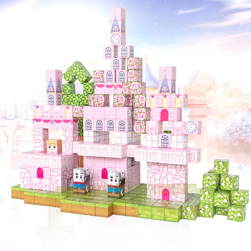 Cubos magnéticos castillo/princesa
