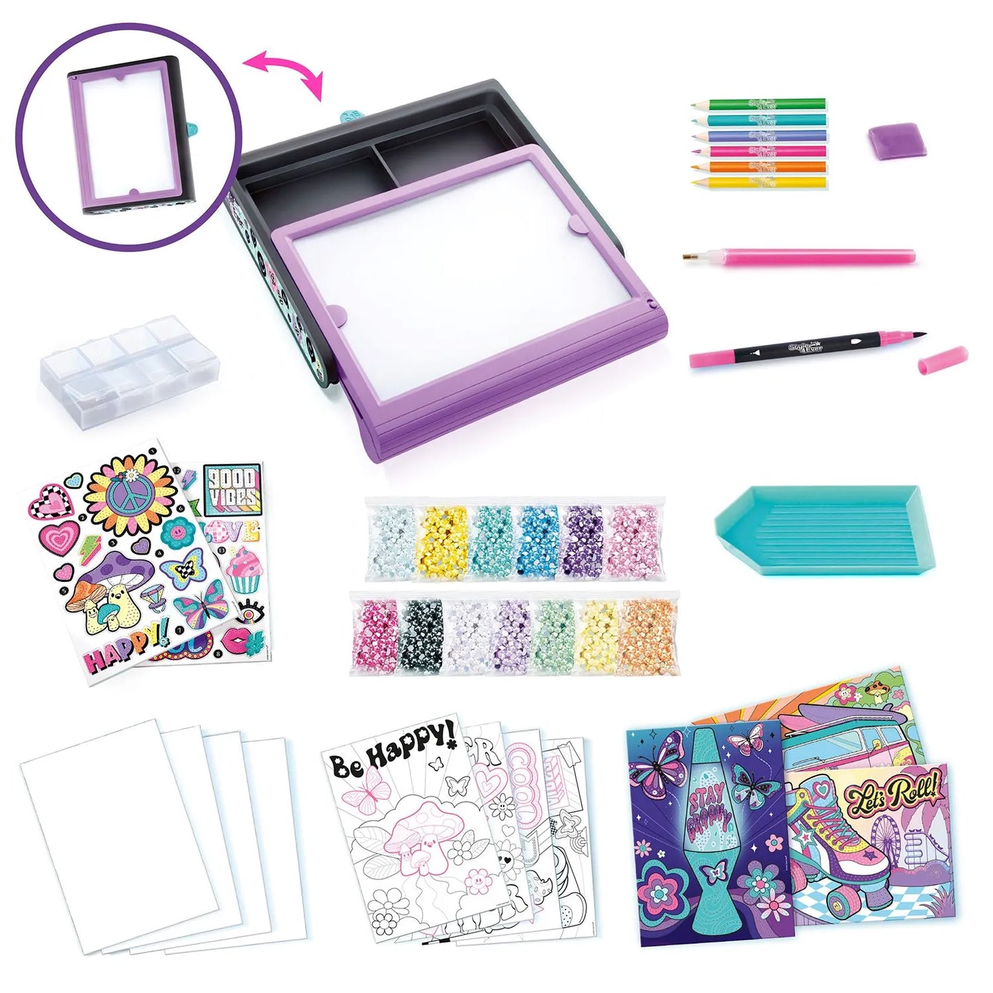 Diamond art 3 in 1 led case