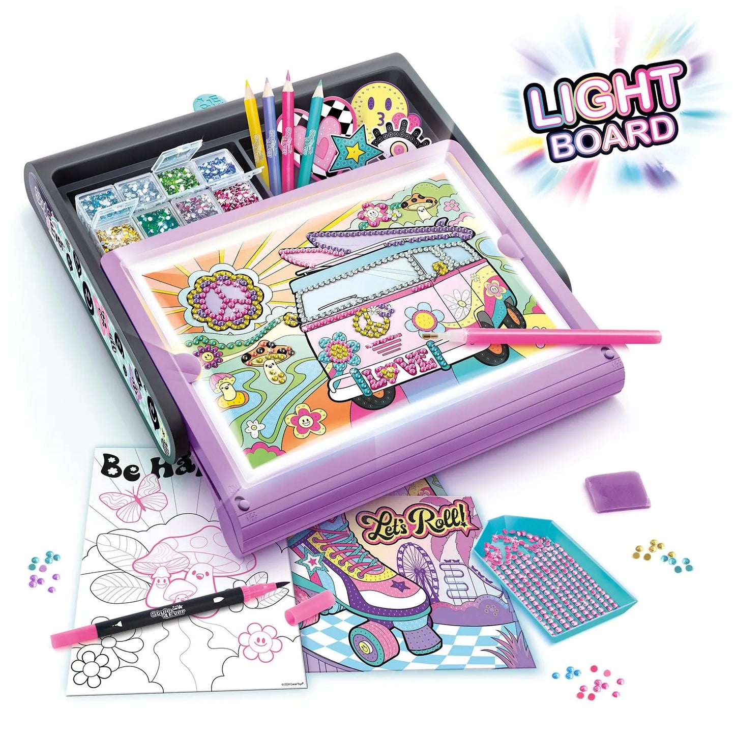 Diamond art 3 in 1 led case