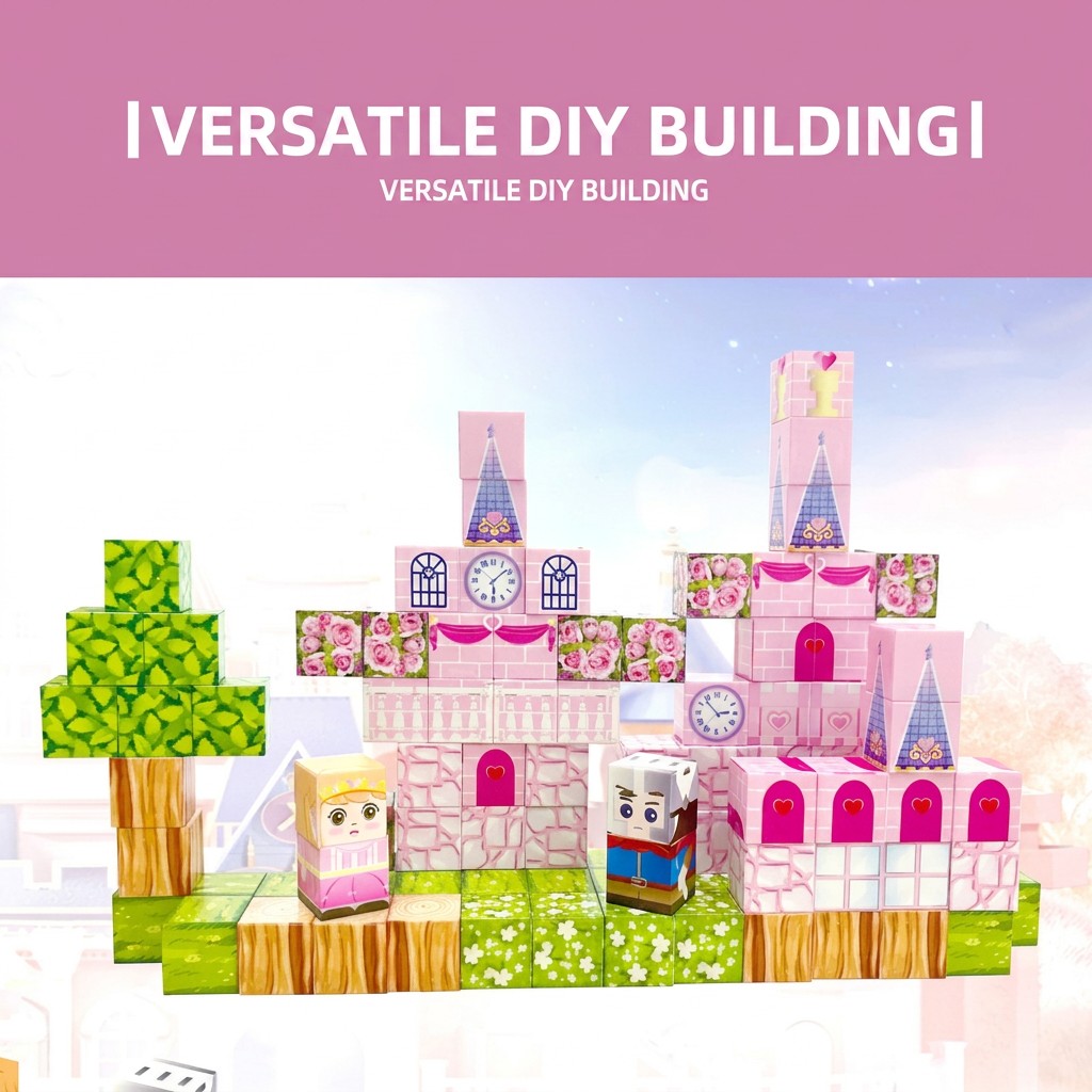 Cubos magnéticos castillo/princesa