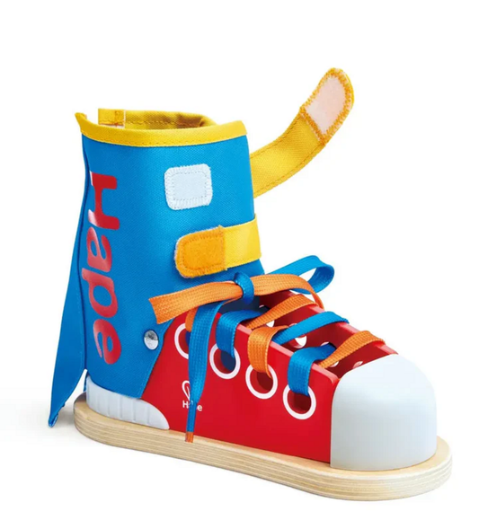 Zapato para aprender a amarrar cordones