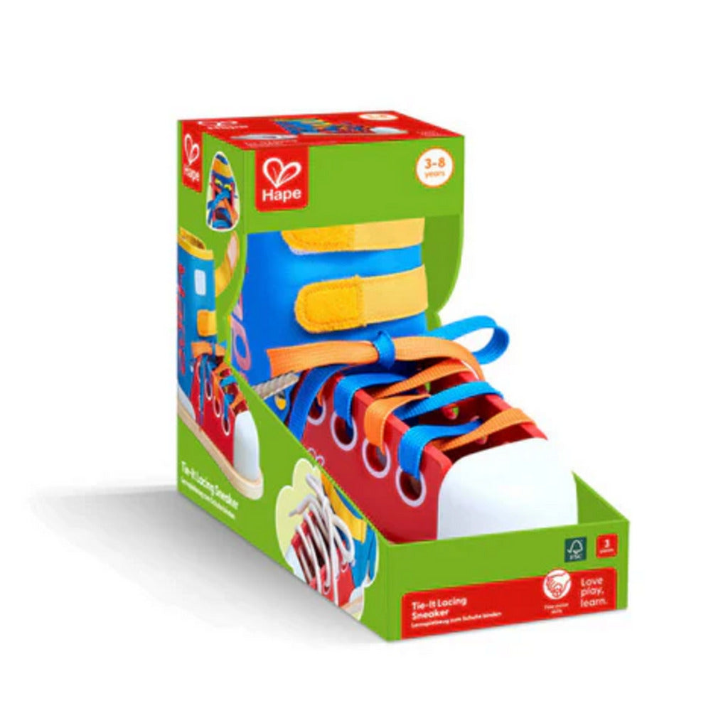 Zapato para aprender a amarrar cordones
