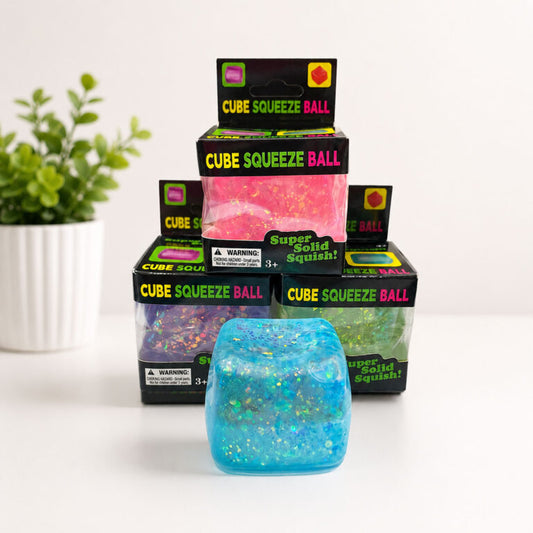 Cube Squeeze-  squishy con glitter