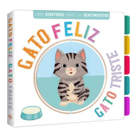 Libro Giratorio Gato Feliz Gato Triste