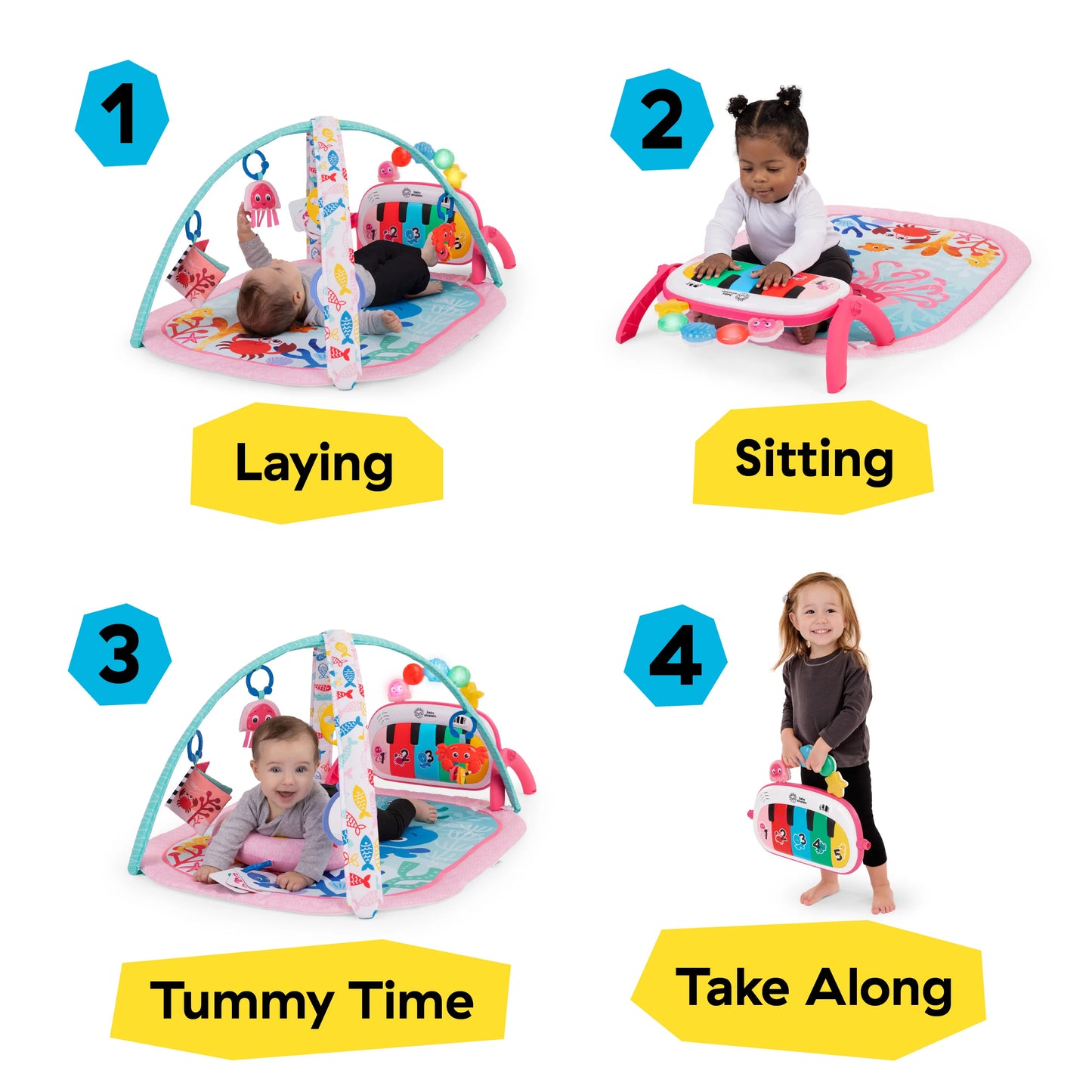 Gimnasio Musical 4 en 1 Kickin’ Tunes Jellyfish Jamboree – Baby Einstein