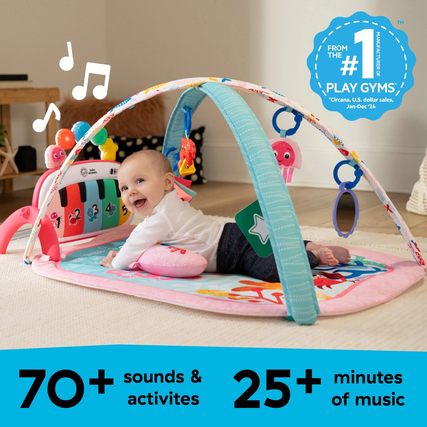 Gimnasio Musical 4 en 1 Kickin’ Tunes Jellyfish Jamboree – Baby Einstein