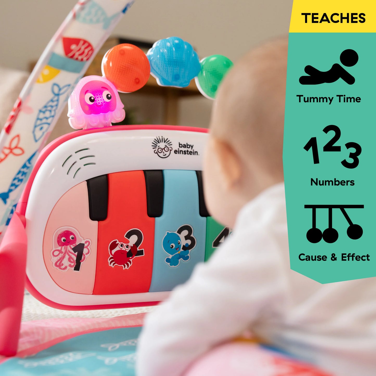 Gimnasio Musical 4 en 1 Kickin’ Tunes Jellyfish Jamboree – Baby Einstein