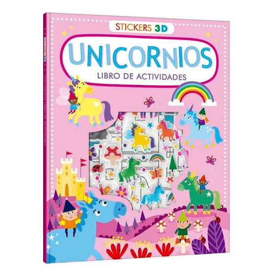 Libro de actividades con stickers 3D