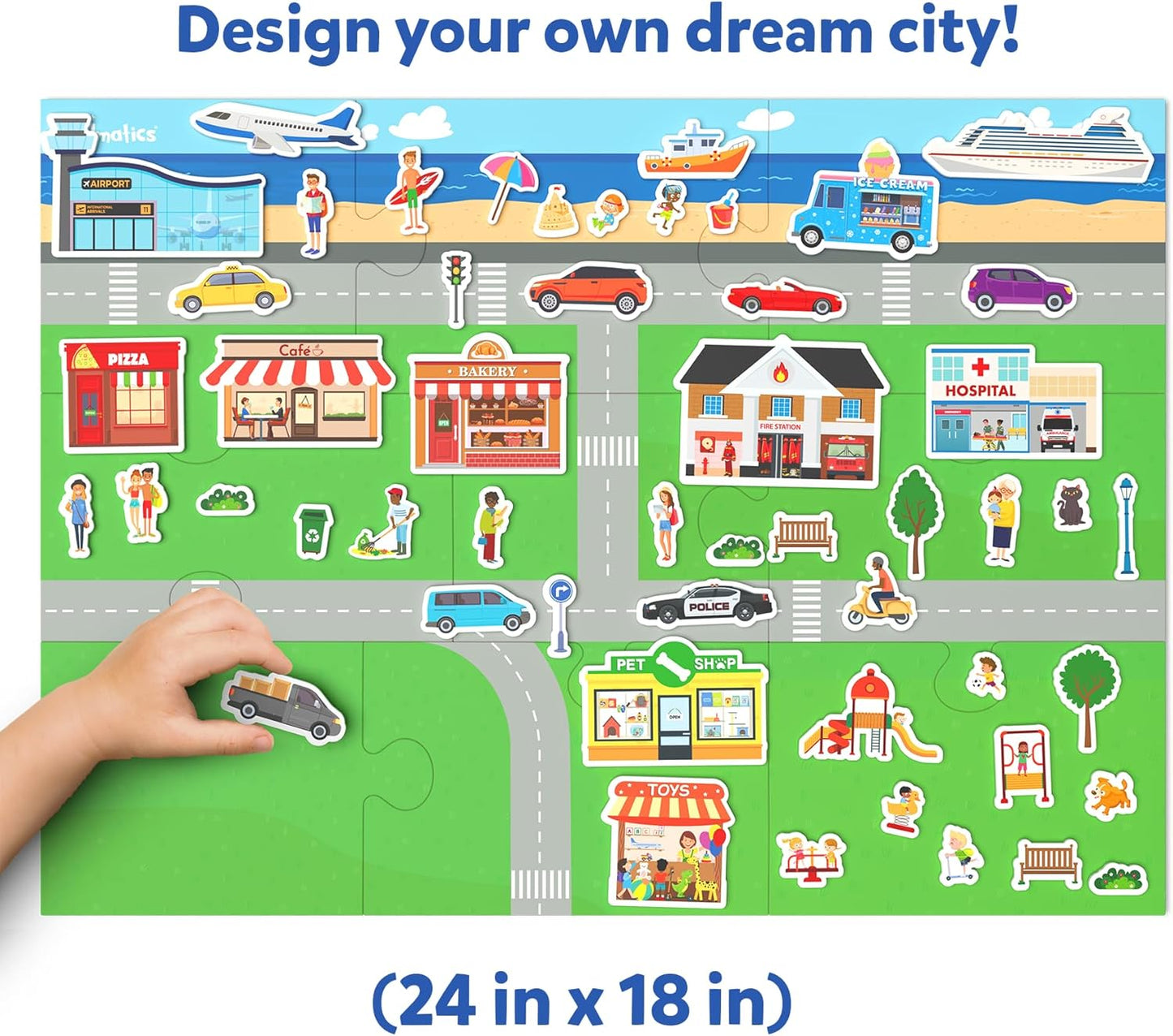 Skillmatics Magnetopia - Diseña tu ciudad