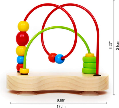 Double Bubble Wooden Bead Maze