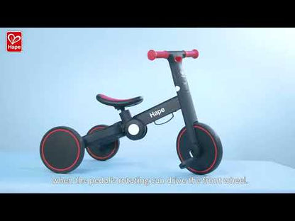 Hape Triciclo de Equilibrio Plegable Multifuncional 3 en 1 ROJO