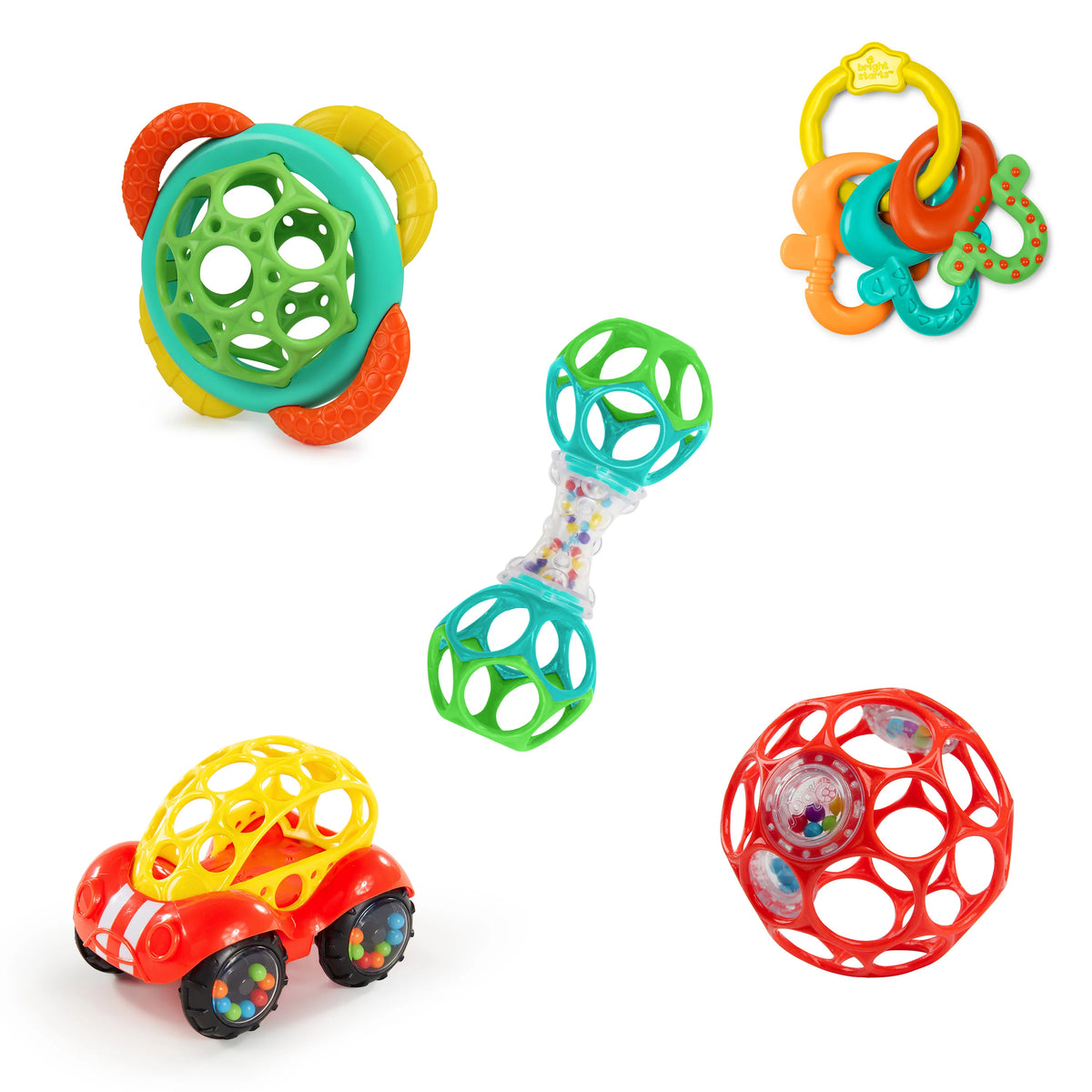 Soothers and shakers/ set de regalo de 5 piezas