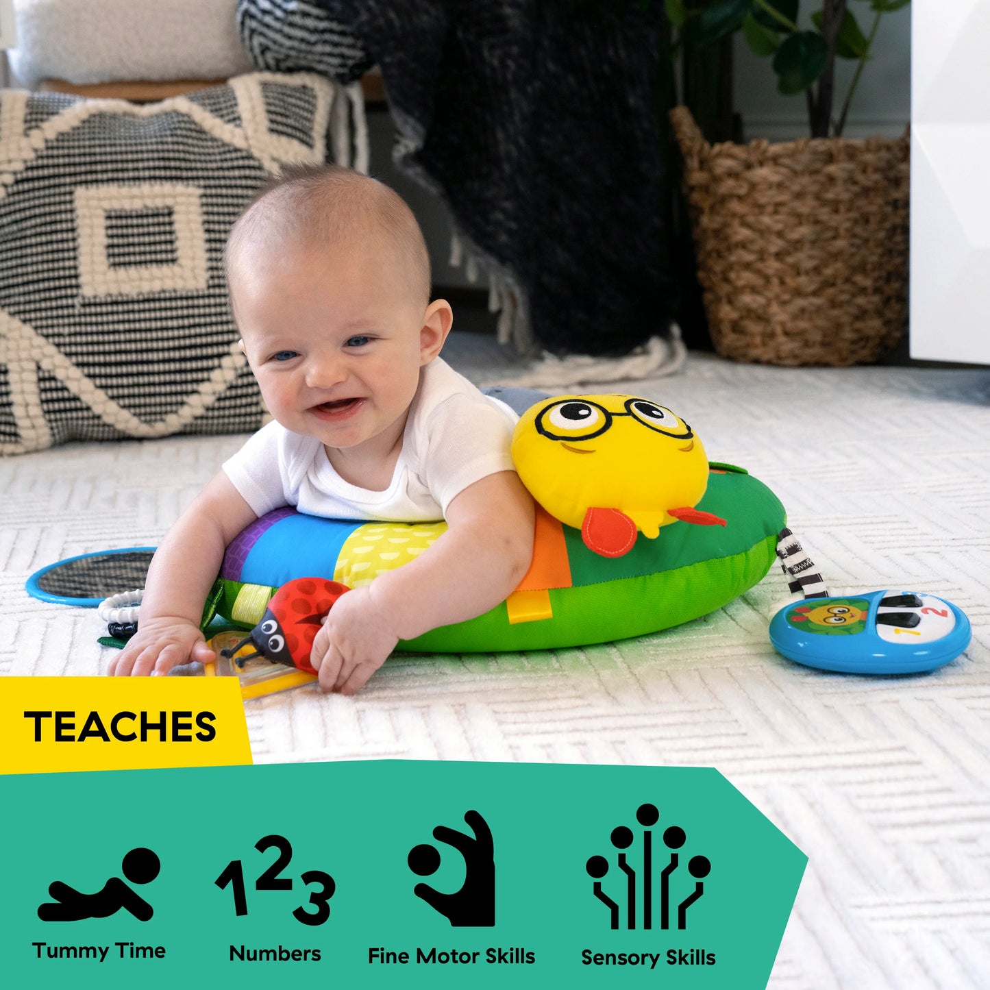 Almohada Sensorial para Tummy Time (Cal a pillow)